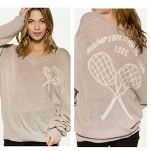 Wildfox White Label 1966 Hamptons Varsity Sweater